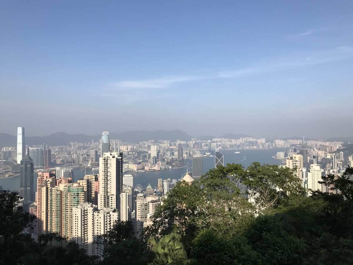 The view of Hong Kong from up on Victoria Peak