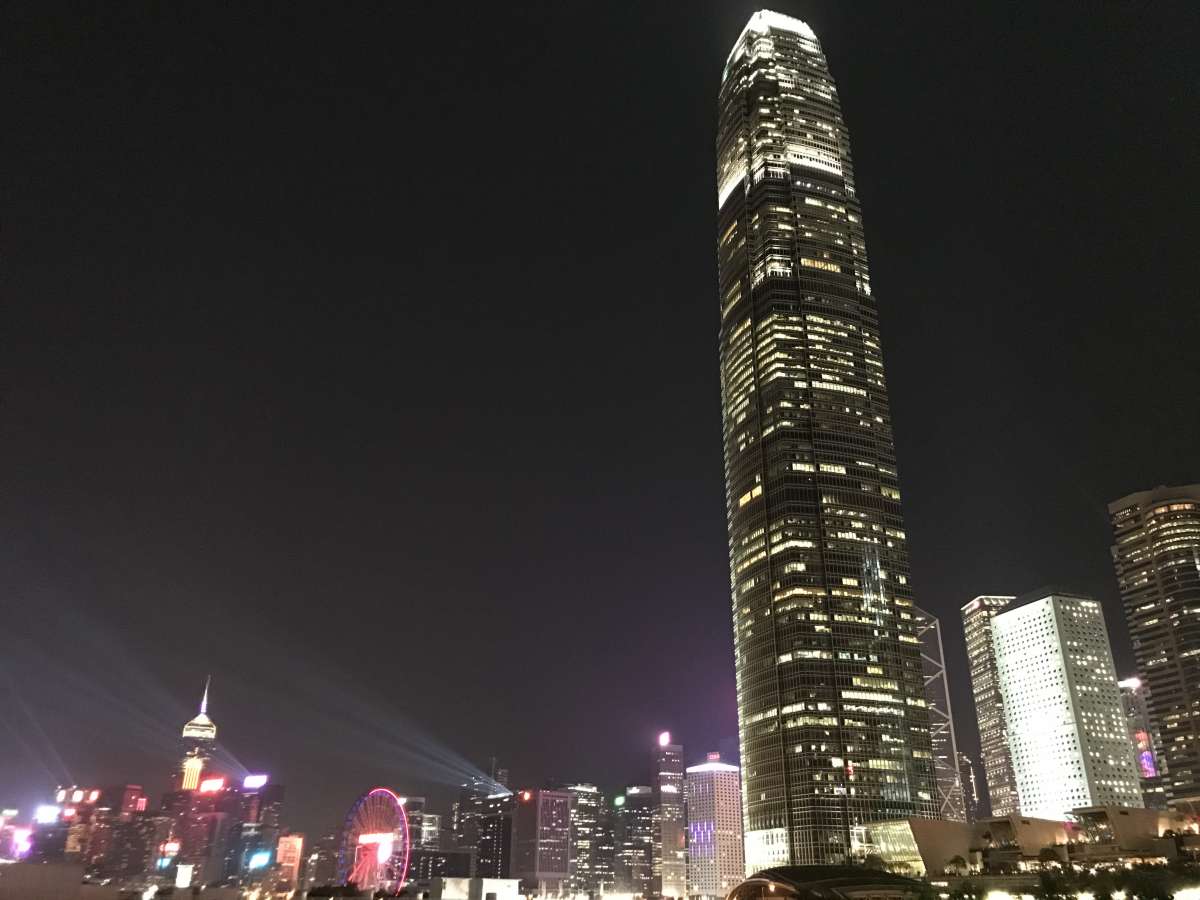 Hong Kong skyline as seen from the ferry piers