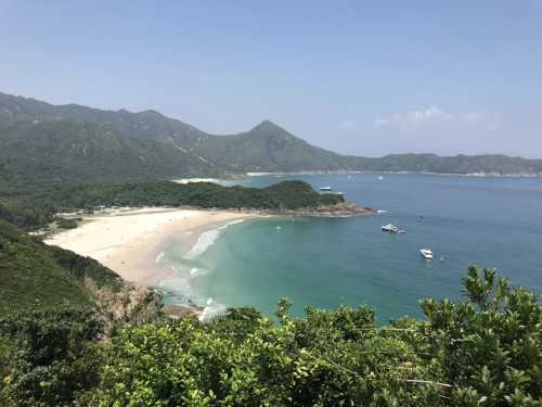 View of the beach of Tai Long Wan in Hong Kong